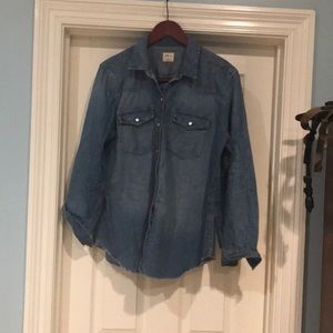 Denim button up shirt